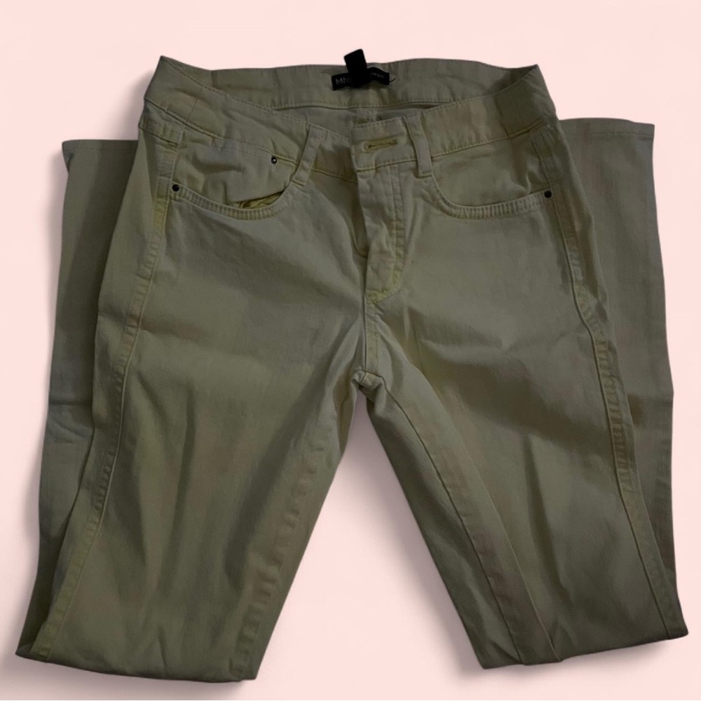 Mango Skinny Pants in yellow